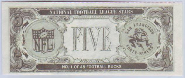 1962 Topps Football Bucks